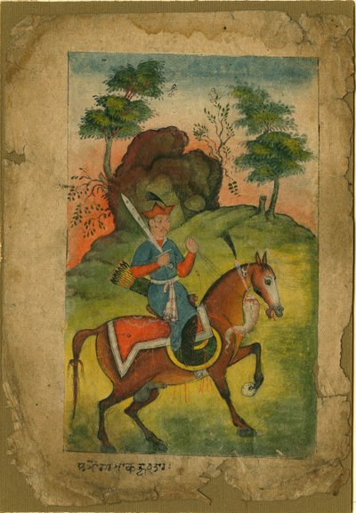 印度武装骑兵c。 1500 作者 印度艺术