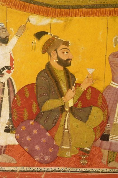 47.110 - 359 Gosain Narayan在1725年巴哈里学校Nurpur皇帝贾汉吉尔面前服毒 作者 印度学校