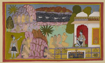 Add 15296 (2) f.65r, The monkeys have told Svayaṃprabha 作者 印度学校