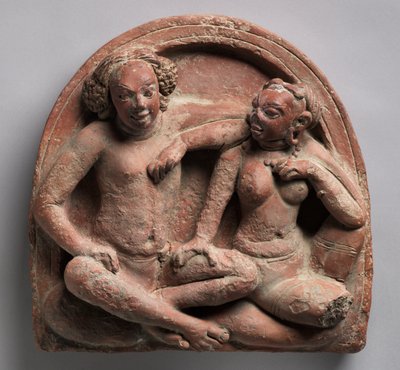 多情的夫妇：印度北部北方邦的Mithuna，Ahichchatra，约320-550（兵马俑） 作者 印度学校