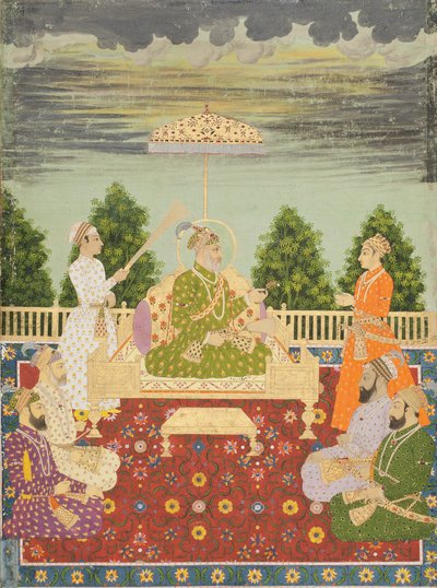 Bahadur Shah和他的四个儿子和一个孙子，1710年 作者 印度学校