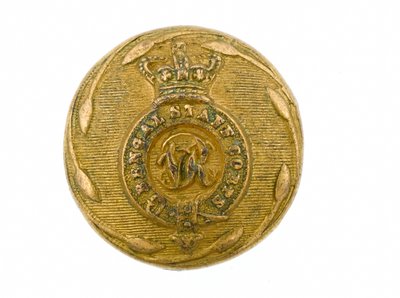纽扣，孟加拉参谋团，1876-1891年 作者 印度学校