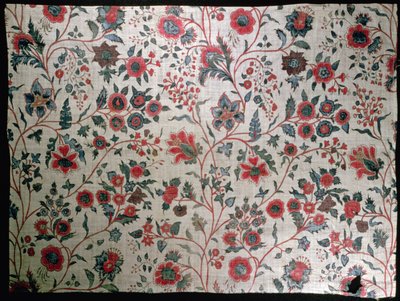 装饰纺织品，1725-50 作者 印度学校