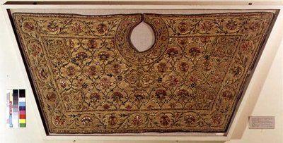 刺绣棉马鞍布，海德拉巴，Andhra Pradish，17世纪 作者 印度学校