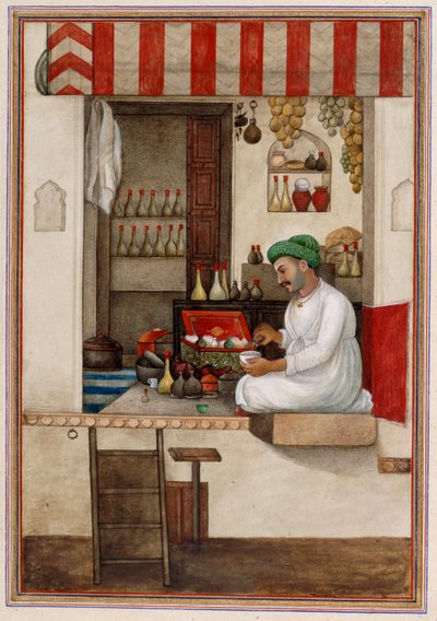 甘地"，香水师或药剂师的种姓，源自 "Tashrih al-aqvam 作者 印度学校
