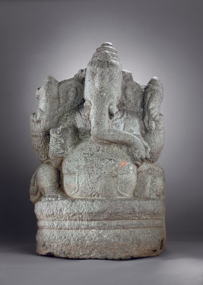 Ganesha，12-13世纪（花岗岩） 作者 印度学校