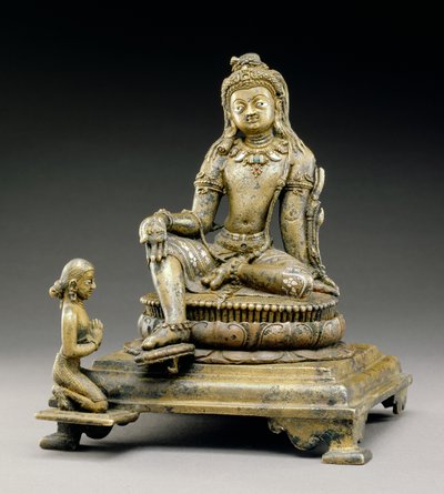 文殊菩萨，西尔普尔文化，公元800年（青铜） 作者 印度学校