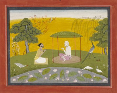 Markandeya将Jaimuni称为四只智慧鸟，见证书编号为1800-20（纸上不透明，用金子加高） 作者 印度学校