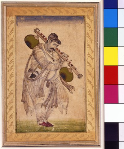 Naubat Khan，vina玩家，18世纪 作者 印度学校
