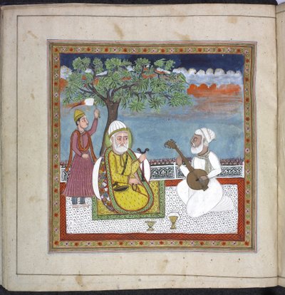 Panj.D.4 f.9（左），金丹拉妮的祈祷书 作者 印度学校