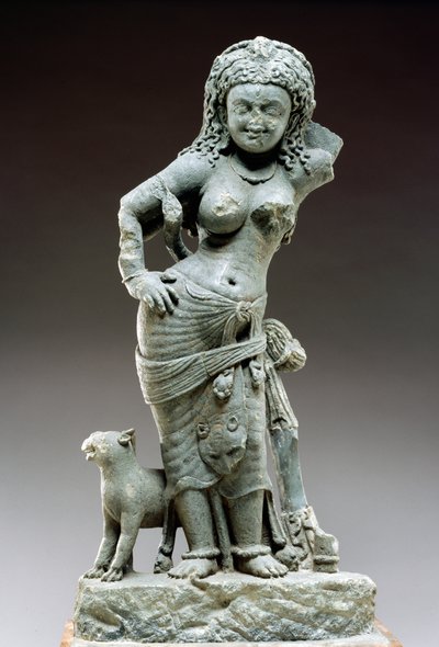 Parvati，Samlaji文化，公元500年（片岩） 作者 印度学校