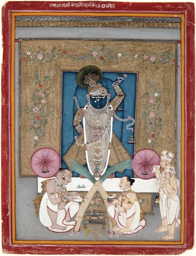 Rajmalkos Raga, c.1775 (opaque watercolor and gold on paper) 作者 印度学校