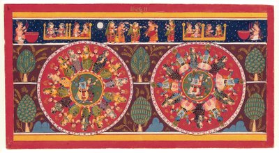 永恒之舞：拉萨曼达拉（Rasamandala），来自克里希纳（Krishna）与女牛仔共舞 作者 印度学校