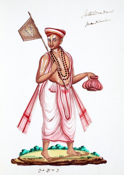 Vaishnavite Brahmin（纸上wc） 作者 印度学校