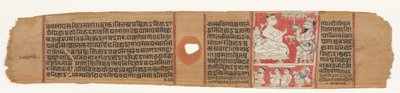 Vimalaprava与Raji和Lakshmi交谈，c.1300（棕榈叶上的不透明wc） 作者 印度学校