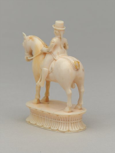 白骑士，棋子，印度，约1820年 作者 印度学校
