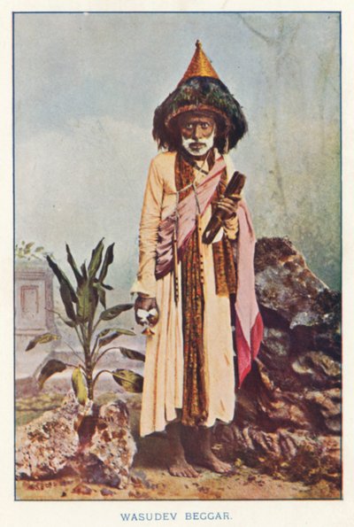 印度原住民：Wasudev Beggar（彩色照片） 作者 印度摄影师