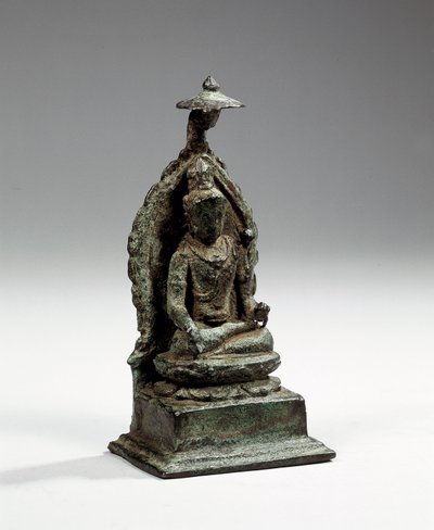 帕德玛帕尼（Padmapani）的中爪哇人像，9世纪晚期（青铜器） 作者 印尼文
