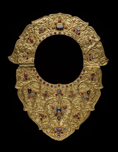 项链，巴厘岛Buleleng摄政区，约1890年（金，红宝石，蓝宝石和钻石） 作者 印尼学校