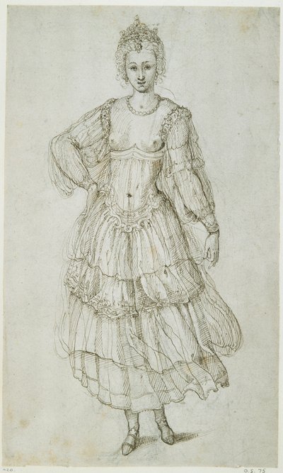 A Daughter of the Morn，约 1611 年（纸本笔墨） 作者 伊尼戈·琼斯（Inigo Jones）