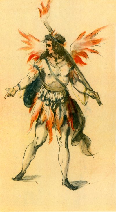 炽热的精神》，1613年，1942年。   作者 伊尼戈·琼斯（Inigo Jones）