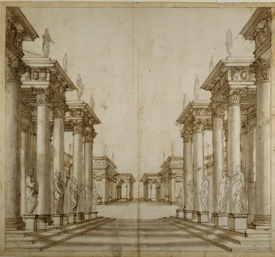 罗马人的中庭（纸上笔墨 作者 伊尼戈·琼斯（Inigo Jones）