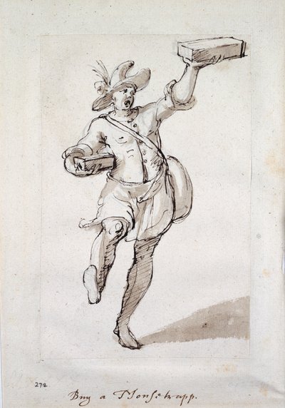 捕鼠器的叫声（纸上笔墨）。 作者 伊尼戈·琼斯（Inigo Jones）