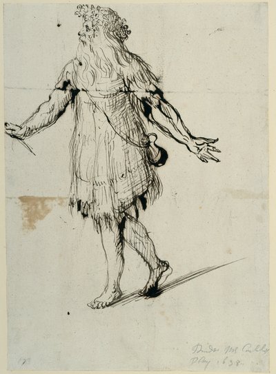 德鲁伊，约 1638 年（纸上笔墨） 作者 伊尼戈·琼斯（Inigo Jones）
