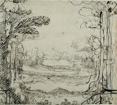 一片森林（纸本笔墨） 作者 伊尼戈·琼斯（Inigo Jones）