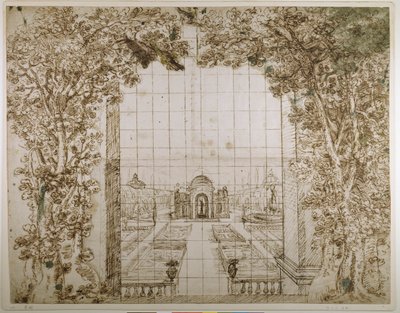 花园和王室别墅（纸本笔墨） 作者 伊尼戈·琼斯（Inigo Jones）