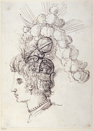 贝安娜，海的女王，约1609年（纸上笔墨）。 作者 伊尼戈·琼斯（Inigo Jones）