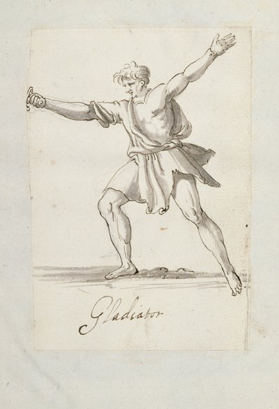 角斗士（纸本钢笔） 作者 伊尼戈·琼斯（Inigo Jones）