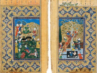 野餐。约瑟夫和扎利卡的缩影约瑟夫和波提乏的妻子 作者 伊朗大师