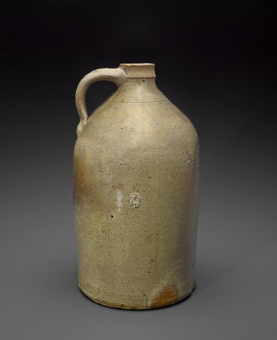 水罐c。 1869-1873年（盐釉陶土，软木塞） 作者 艾萨克（attr.to）ttle
