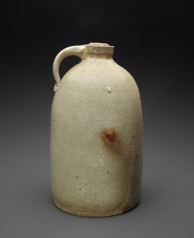 水罐c。 1869-1873年（盐釉陶土，软木塞） 作者 艾萨克（attr.to）ttle