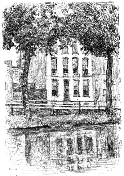 以色列之家，从公园看，c1880-1882。 作者 以撒以色列