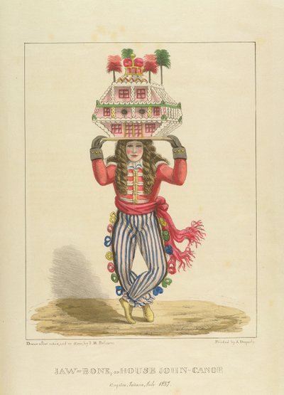 Jaw-Bone，或House John-Canoe，来自&39;人物素描......&39;的第3版，1838年 作者 艾萨克·门德斯·贝利萨里奥