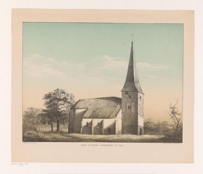 埃门教堂景观
埃门教堂，1855 年拆除（标题见实物） 作者 艾萨克·赖恩德斯 Sz.