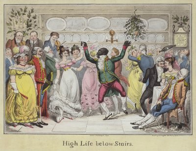 楼梯下面的高寿命（彩色蚀刻） 作者 Isaac Robert Cruikshank