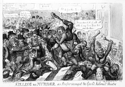 1809年在大国家剧院演出，杀死无谋杀案 作者 艾萨克·罗伯特·克鲁克香克