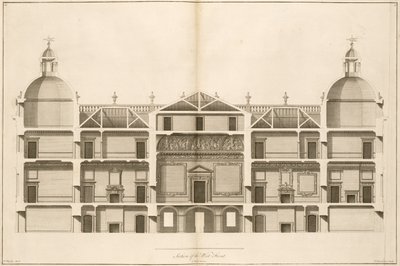 Houghton Hall：西边的一部分，由Pierre Fourdrinier雕刻，1735年（另见64902和64903） 作者 以撒洁具