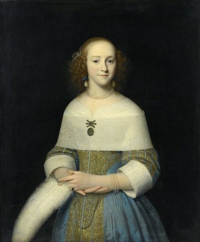 Susanna Reael，1656年，一个年轻女子的画像 作者 Isaack Luttichuys