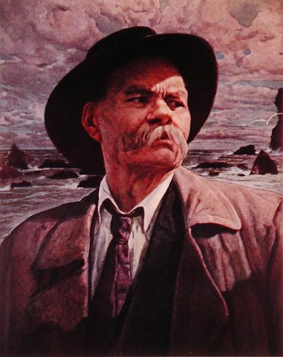 马克西姆-高尔基(1868-1936)约1930-36(石印) 作者 伊萨克·伊斯莱耶维奇·布罗茨基