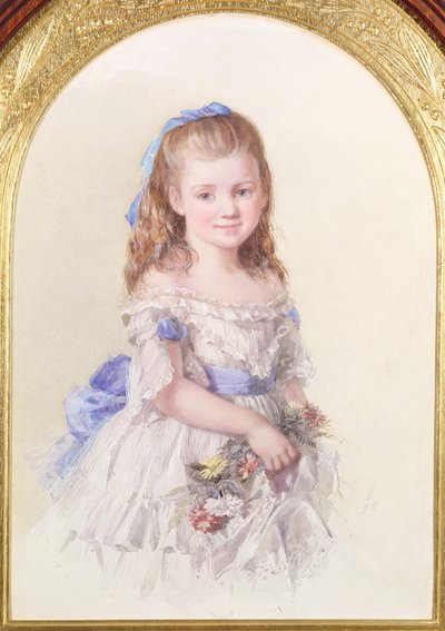 Winifred Mary Bombass的肖像，十八岁，1872年 作者 伊莎贝尔·奥克利·纳夫特尔