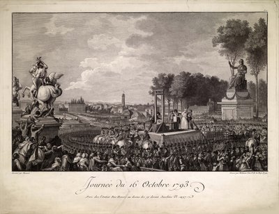 Journée du 16 octobre 1793 1793年10月16日玛丽-安托瓦内特被处决，约1795。 作者 伊西多尔·斯坦尼斯拉斯·赫尔曼