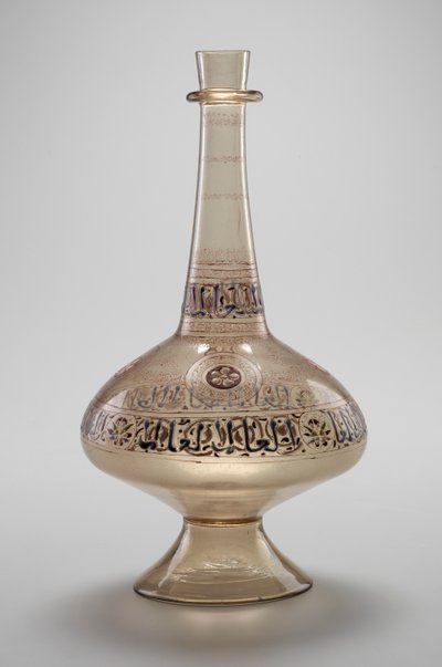 瓶装，由Dawud，也门的Rasulid Sultan委任，马穆鲁克王朝，12961321（珐琅和镀金玻璃） 作者 伊斯兰学校