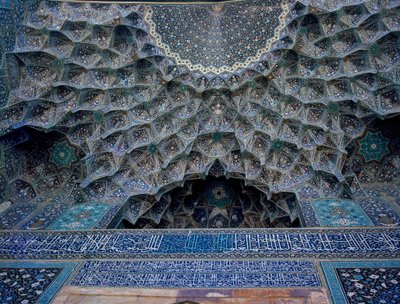 Detail of the vault of the Shah Mosque (also known as Imam Mosque) Isfahan 作者 伊斯兰学校