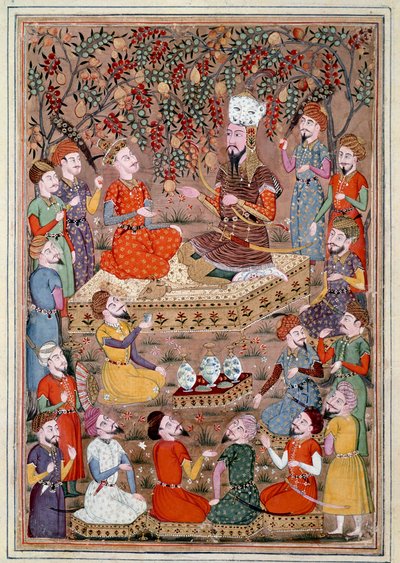 伊斯兰艺术：“” Roustam 向 Kei Khosraou 祈求 Gourguin 的恩典“”波斯缩影，来自 Ferdowsi（Firdawsi，或 Ferdawsi，或 Firdousi, ca. 940-around 1020) (ms. 607) 作者 Islamic School