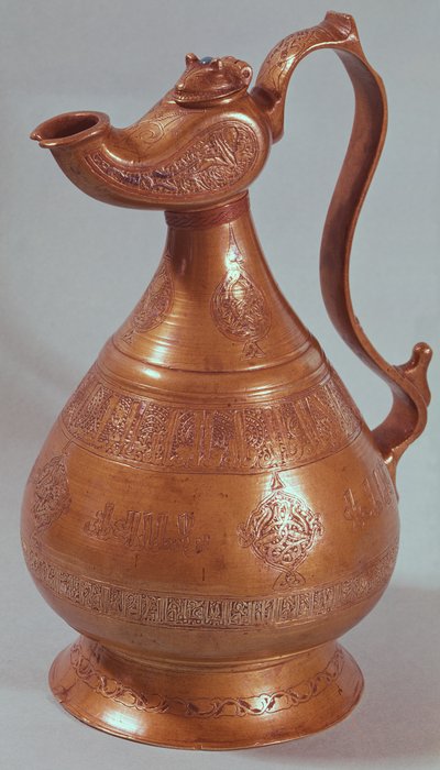 Jug，来自伊朗呼罗珊，1218（铜） 作者 伊斯兰学校