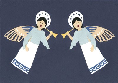 小天使，2014 年（剪纸） 作者 伊莎贝尔·巴伯